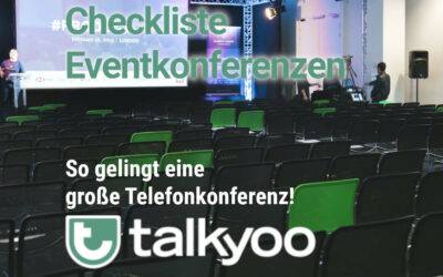 Checklist for an event conference: How to make a great conference call a success!