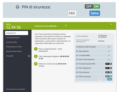 Attiva e disattiva il pulsante di sicurezza